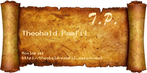 Theobald Pamfil névjegykártya